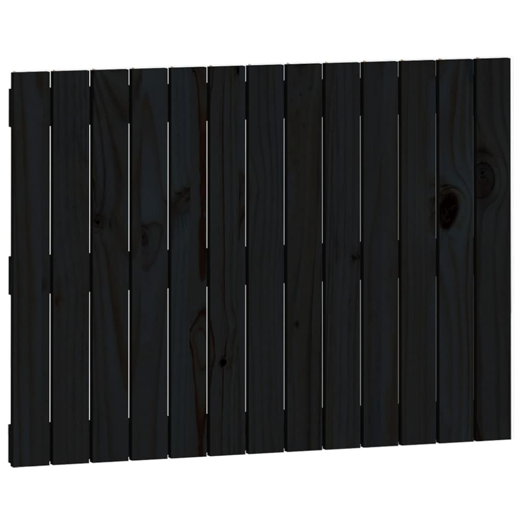 Wezgłowie łóżka Czarny 82.5 x 60 cm Pine Wood vidaXL