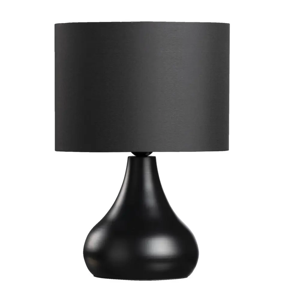 Tafellamp Gritt - zwart - &Oslash;25 x 36 cm