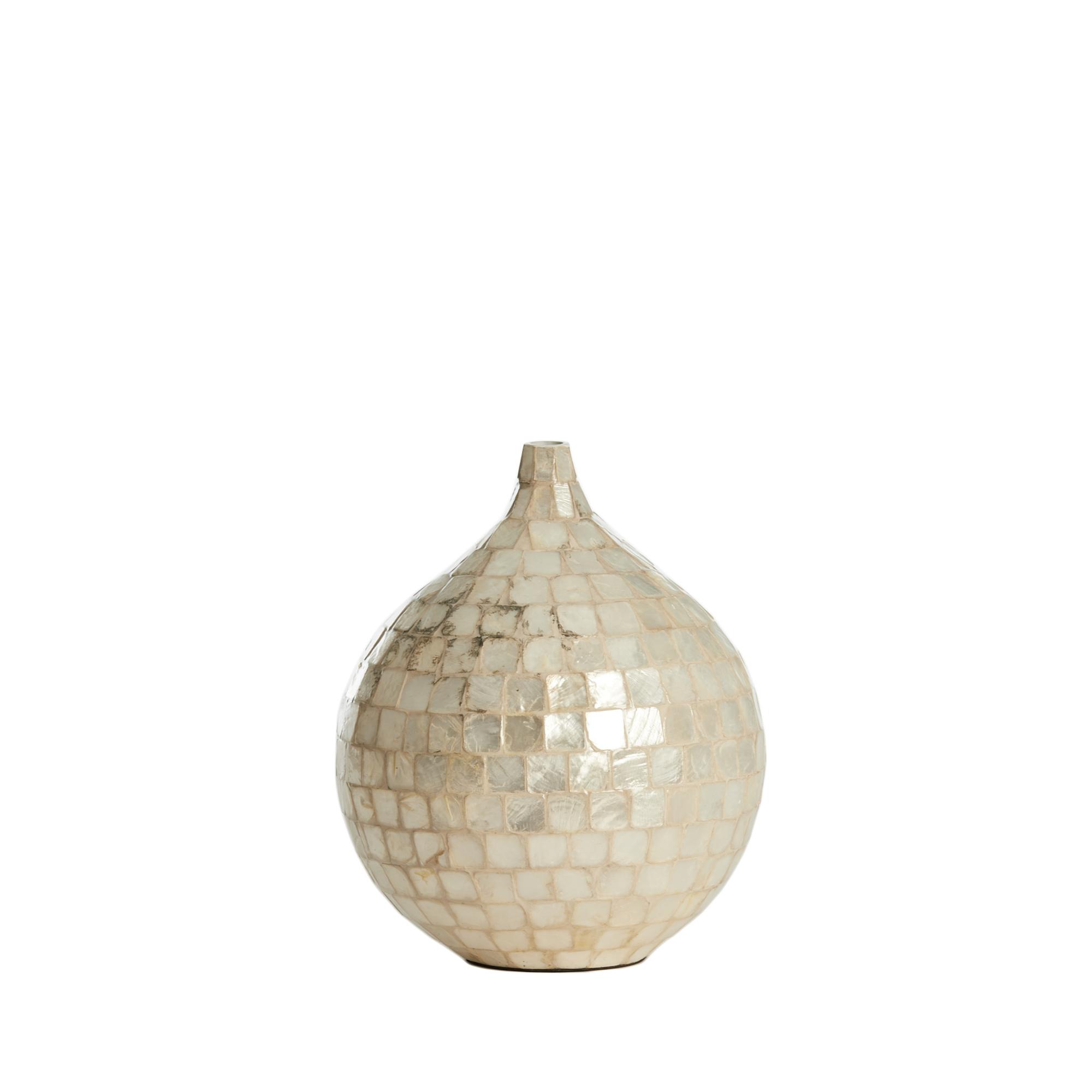 Light & Living vaas Elorza - wit - Ø22cm