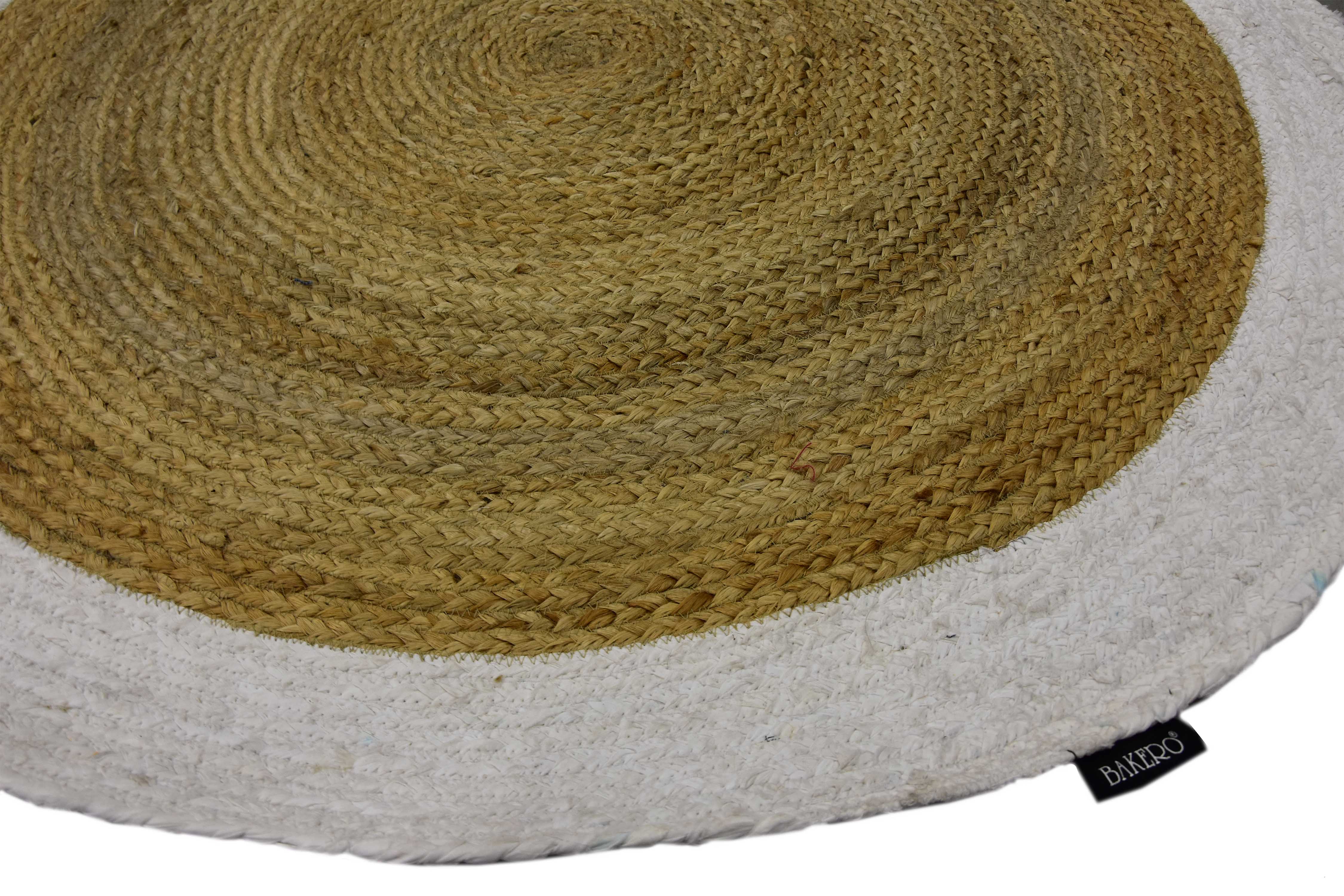 Vloerkleed Rosi rond handgemaakt jute