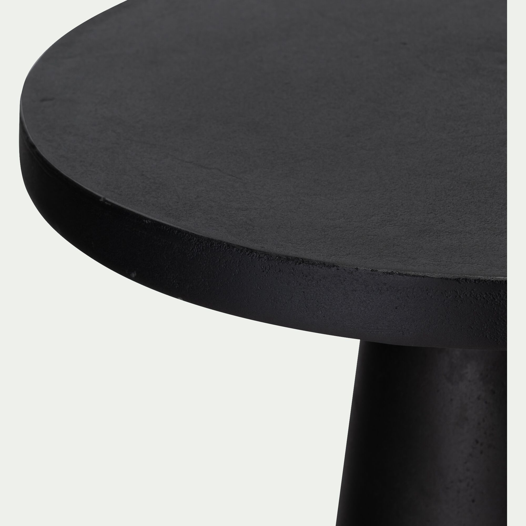 JAMUI - Bout de canapé en aluminium - noir D51xH60cm