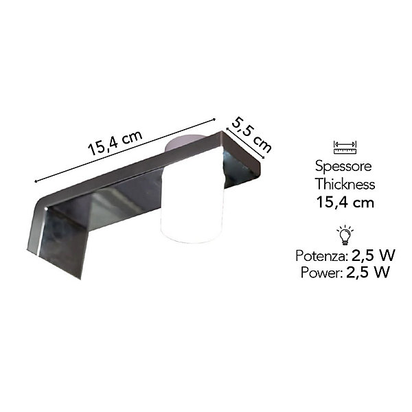 Applique Led Pour Fixation À Bord De Miroir De Salle De Bain - Venus