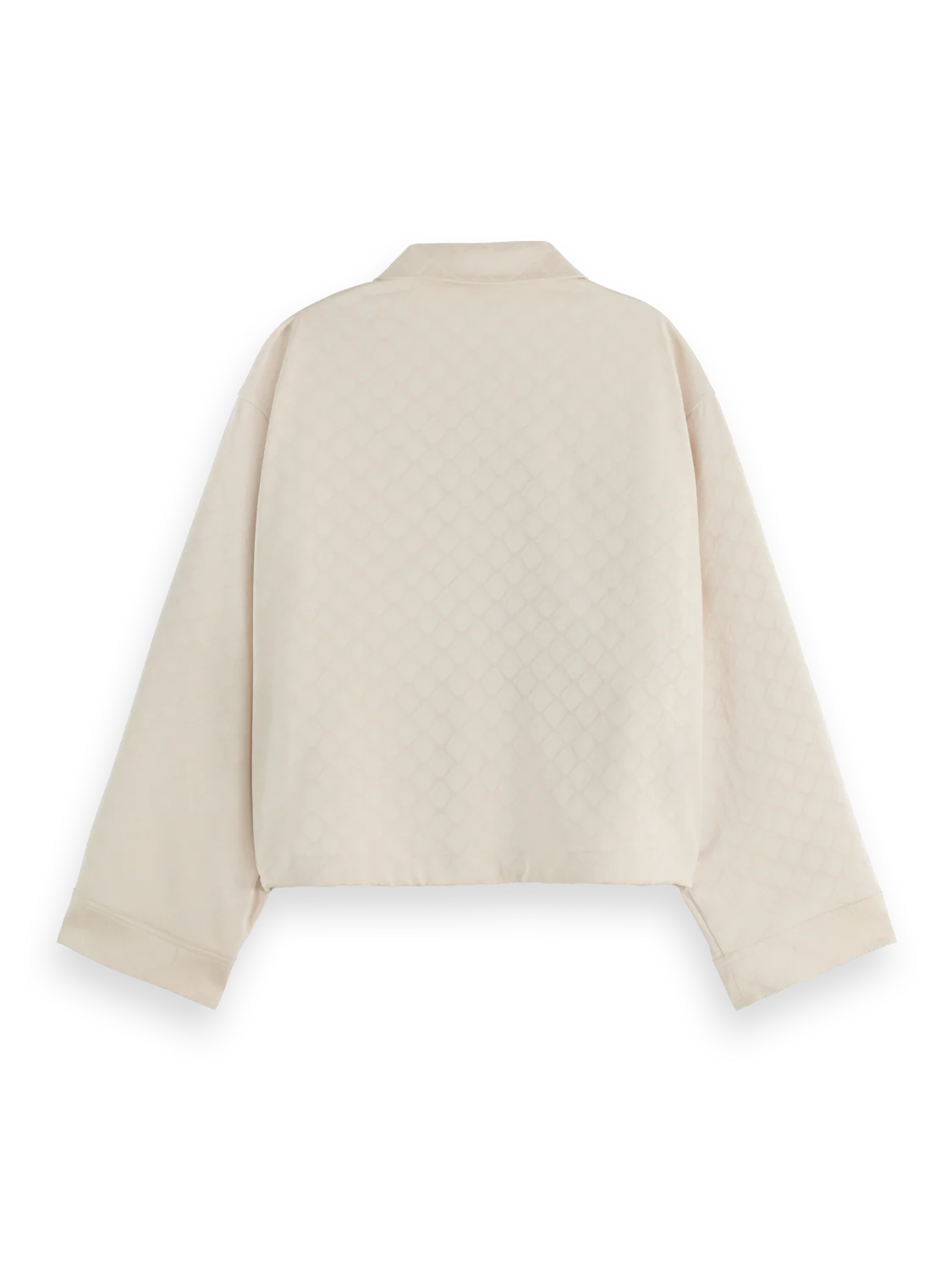 Satin Jacquard Utility Shirt