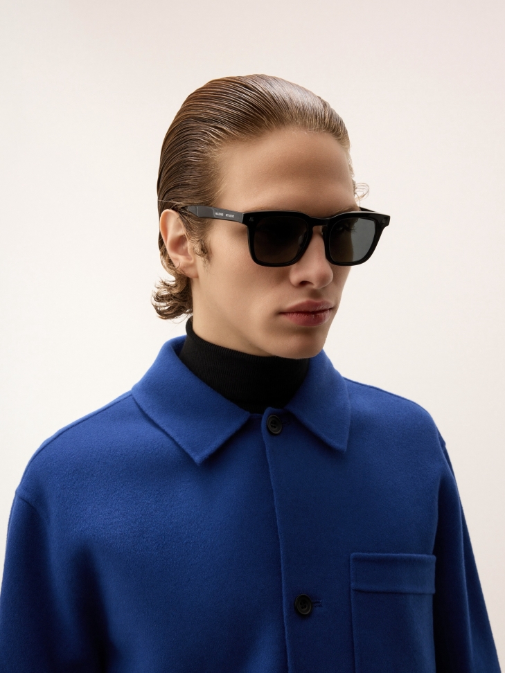 Black classic men's polarized glasses