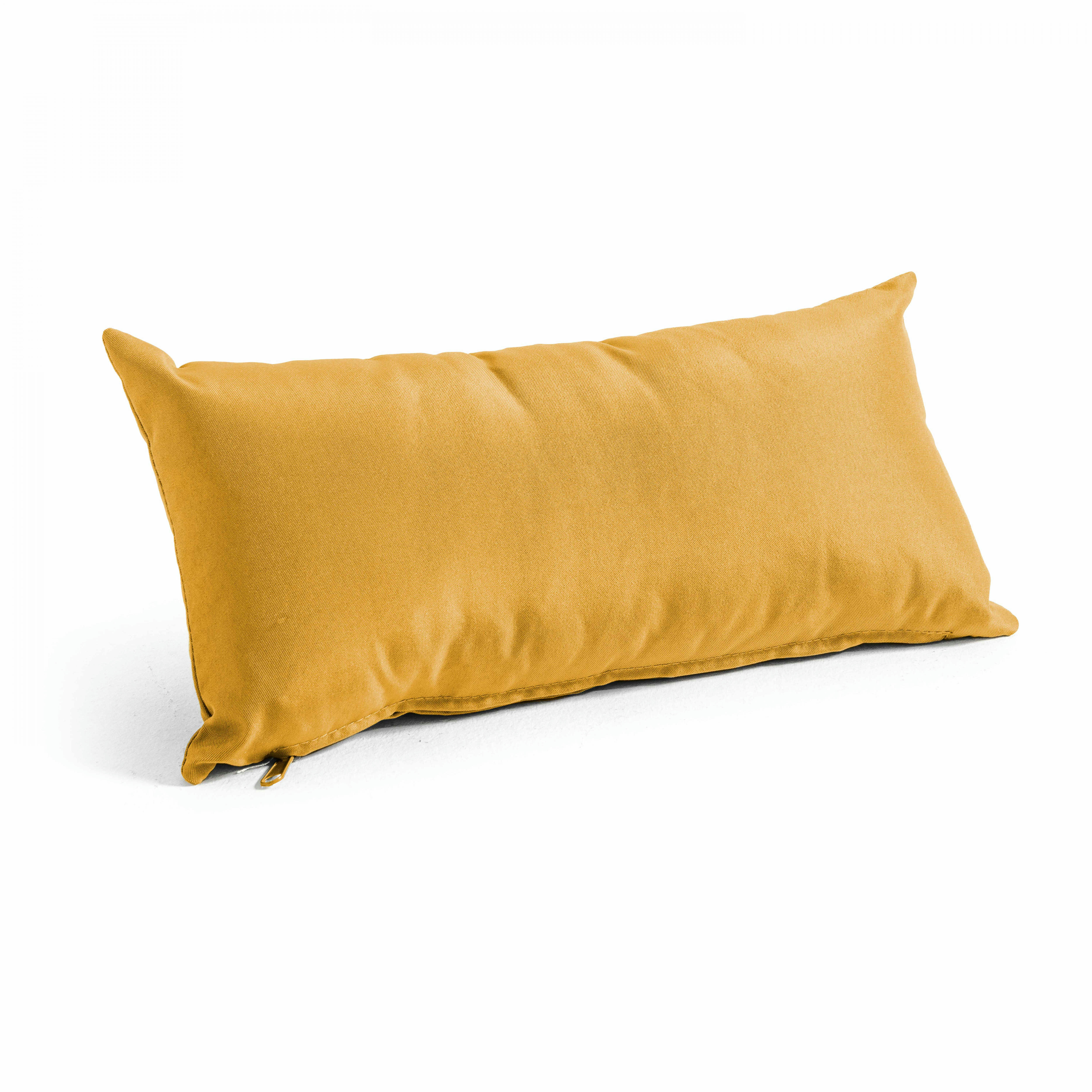 CUZCO - Lot de 2 petits coussins polyester jaune 40x20x8 cm