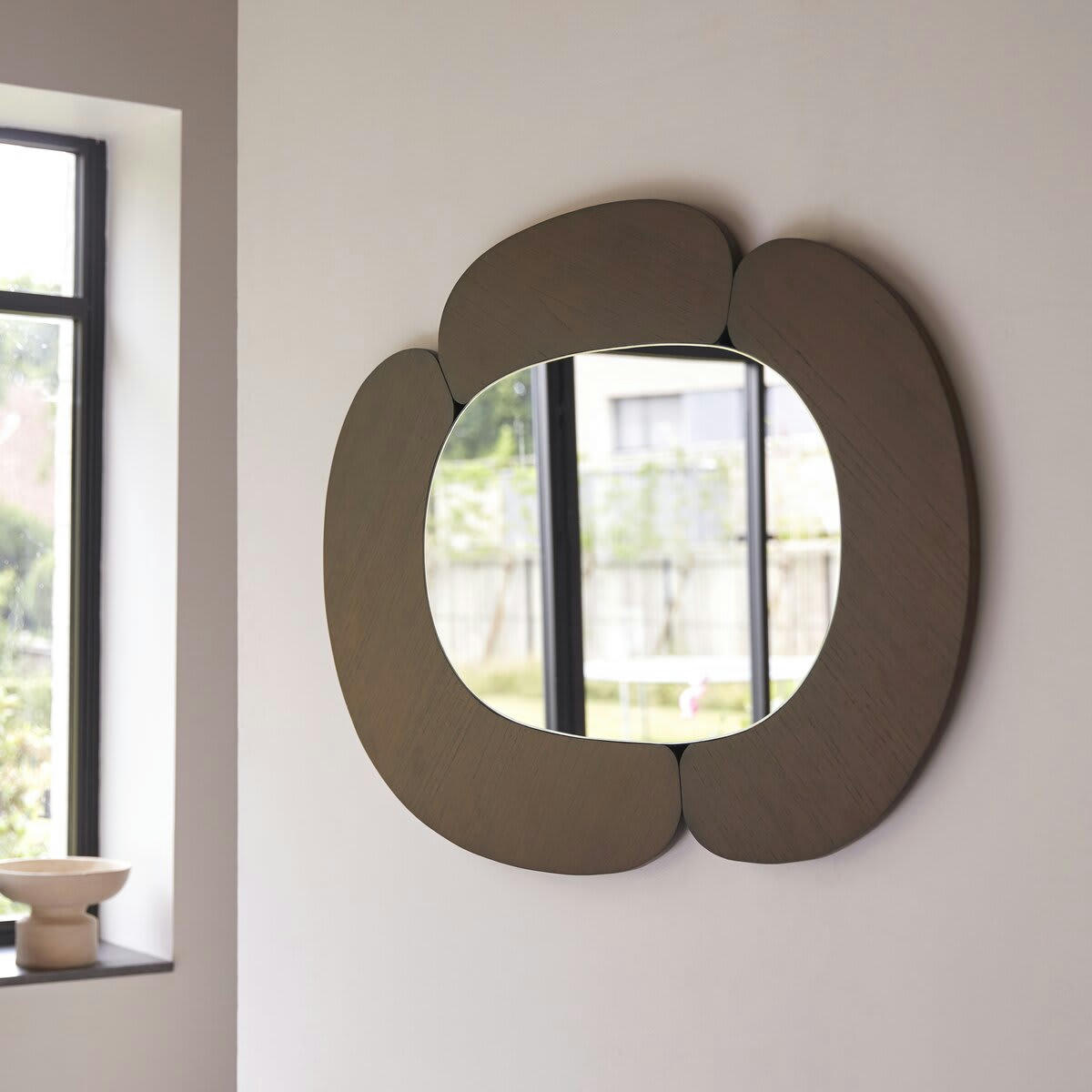 EDA - Miroir ovale en mindi foncé 115x75 cm