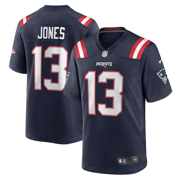 Jack Jones New England Patriots Nike Game Player Jersey - Navy/White