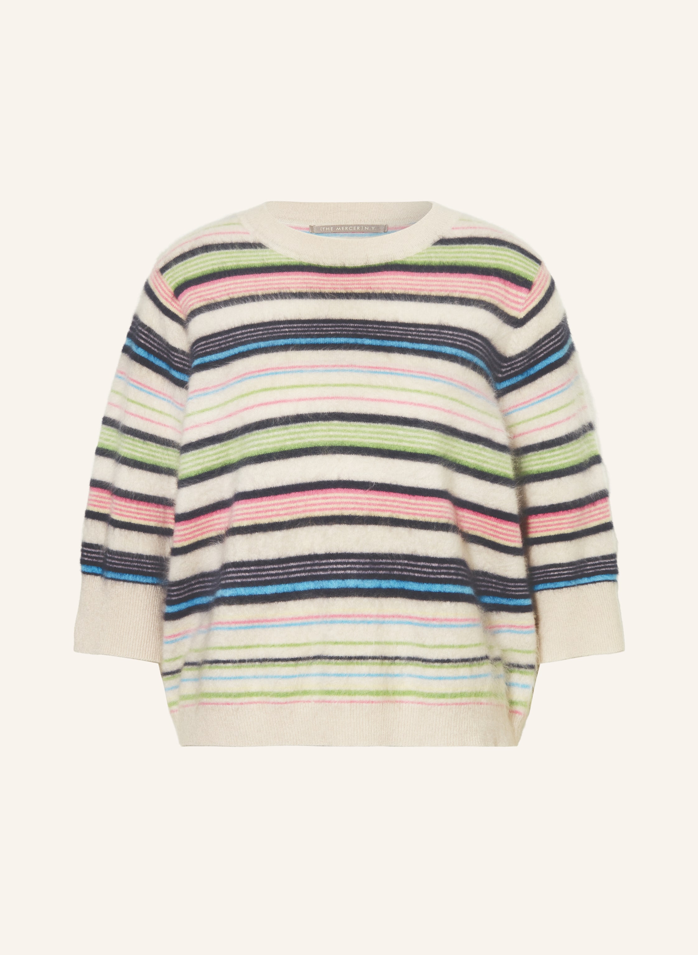 (THE MERCER) N.Y. Cashmere-Pullover mit 3/4-Arm