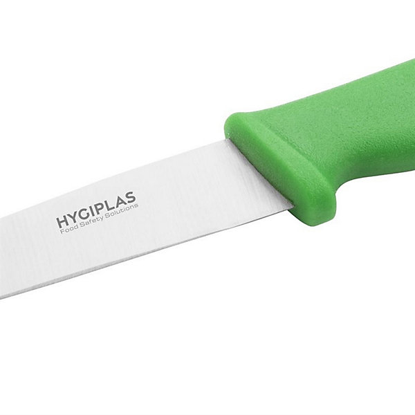 Couteau Pro à Légumes Vert 100 mm - Hygiplas