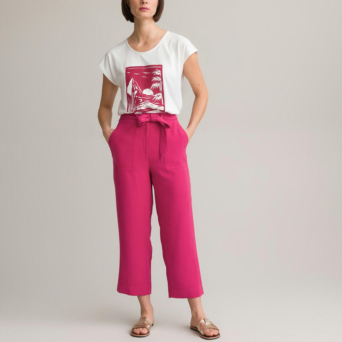 Pantalon forme raccourci