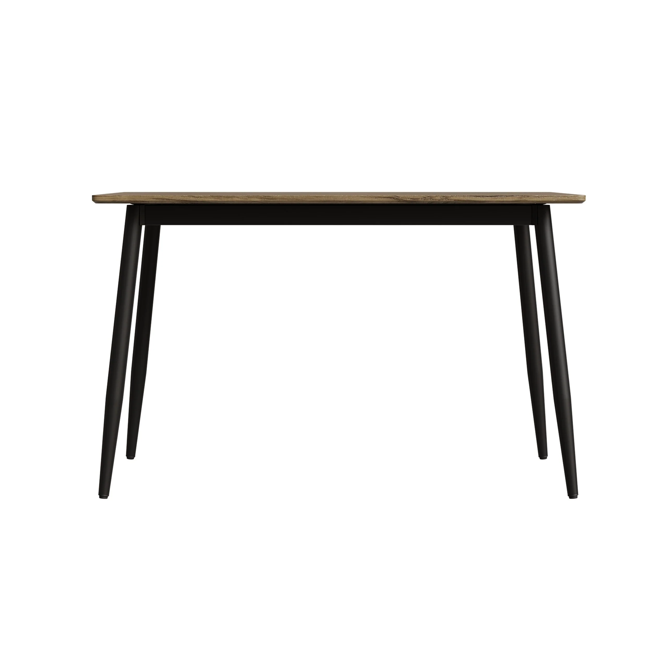 Modern Dining Table with MDF Top, Sturdy Metal Legs, Easy to Assemble