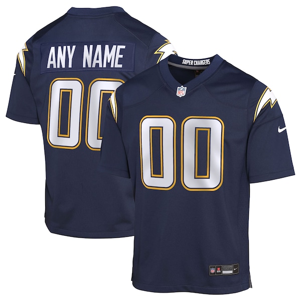 Los Angeles Chargers Nike Youth Alternate Super Chargers Game Custom Jersey - Navy/Gold