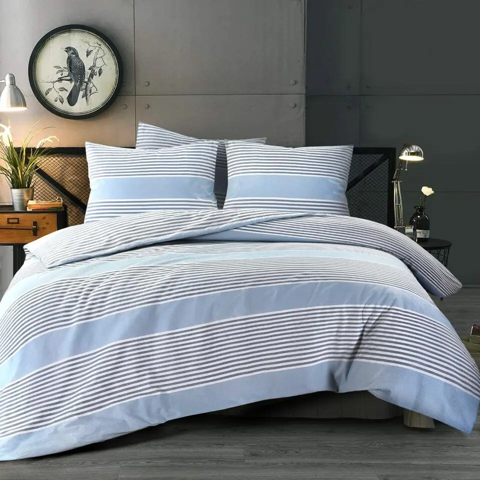 Day Dream Davos - Dekbedovertrek - Eenpersoons - 140 x 200/220 - Lichtblauw