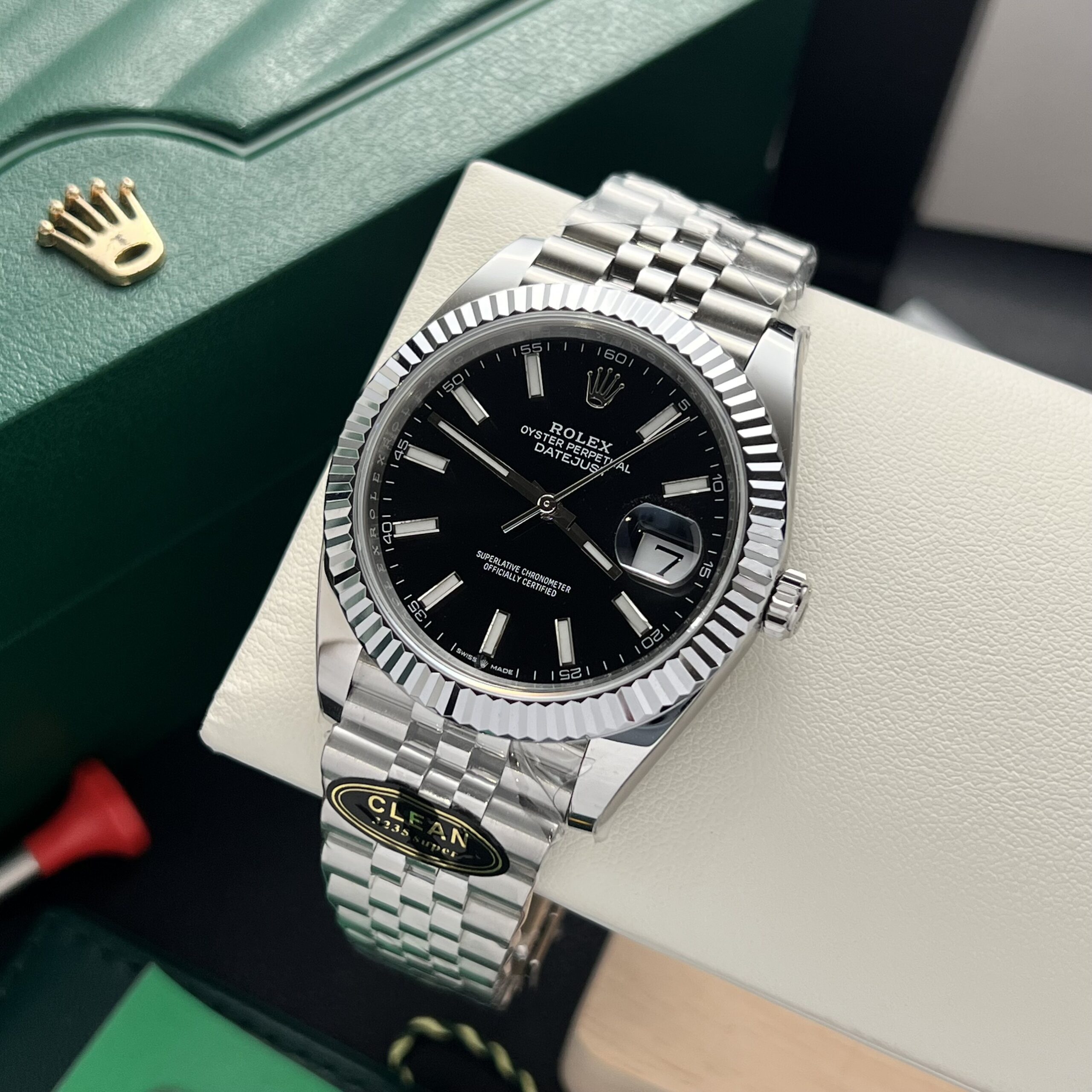 Rolex Datejust 126334 904L Steel Black Dial 41mm Jub Super Clone