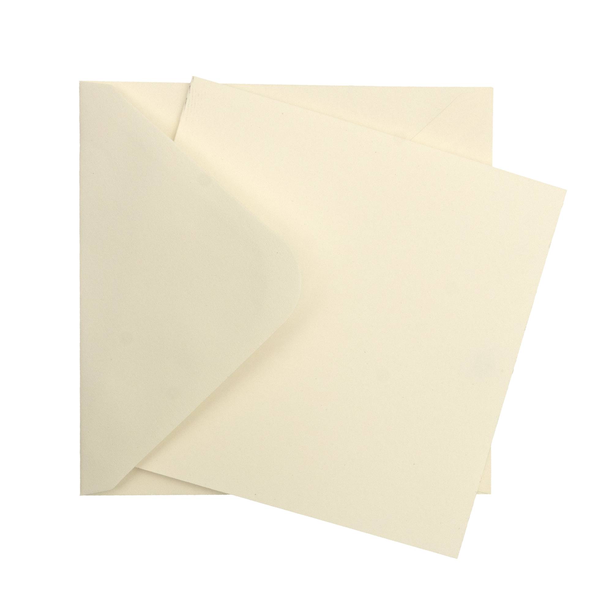 Ivory Cards 5 x 5 Inches 50 Pack