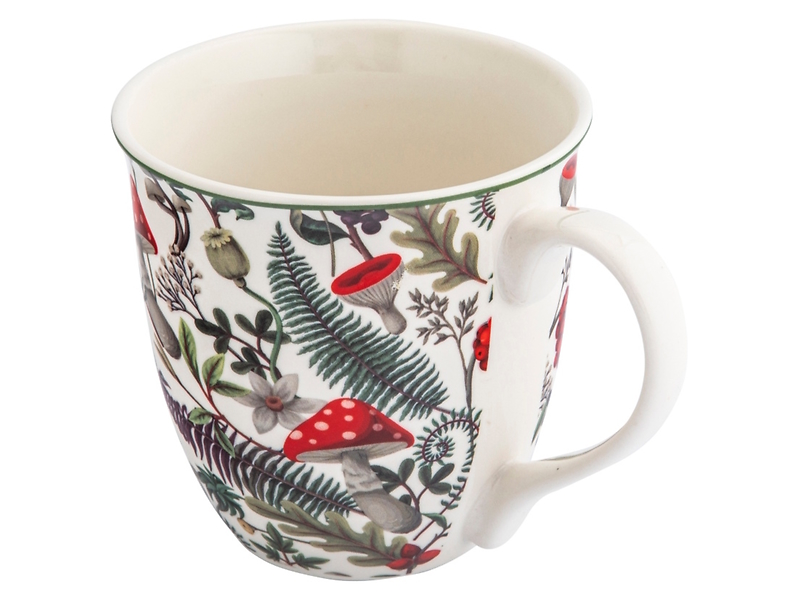 Kubek porcelanowy NBC Muchomory 630 ml biały