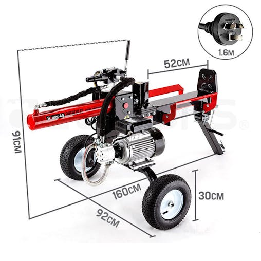 NNEMB 20 Tonne Electric Hydraulic Towed Wood Log Splitter-HPS4500E