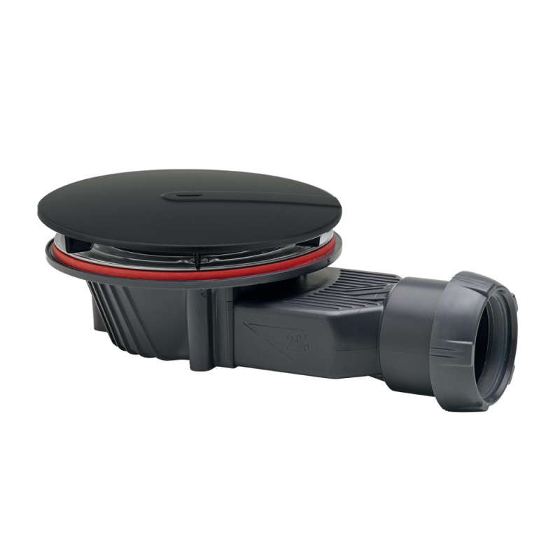 Bonde de douche Slim  Black Touch Ø 40 mm WIRQUIN