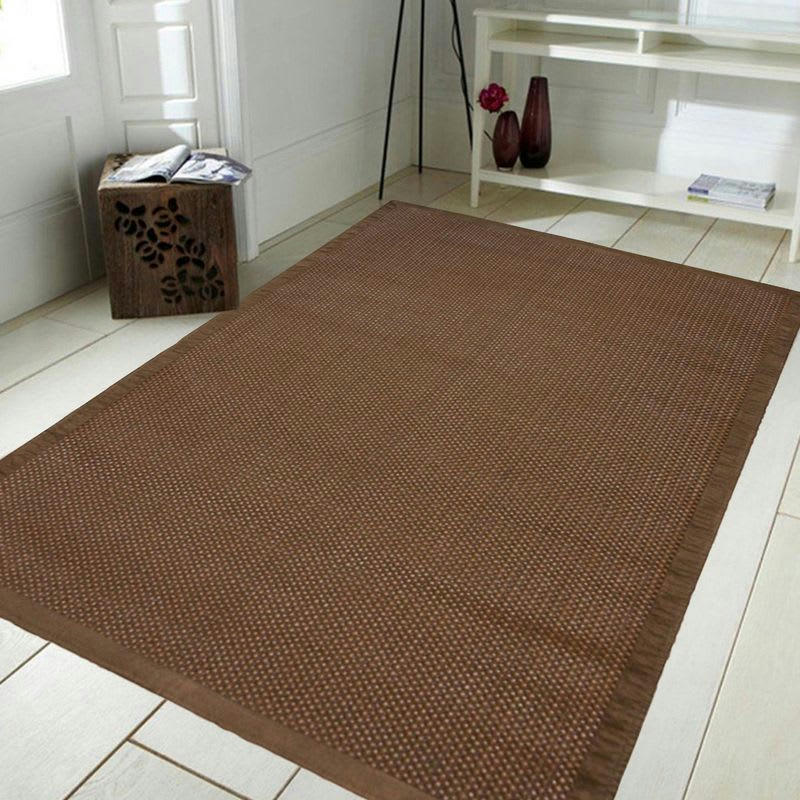 STRAW - Tapis tressé pour intérieur et extérieur marron 120x170