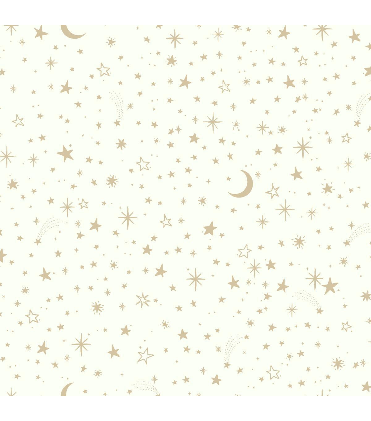 RoomMates Wallpaper Gold Twinkle Little Star