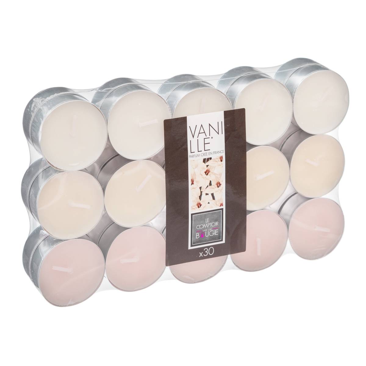 Set of 30 scented candles Vanilla, 350g