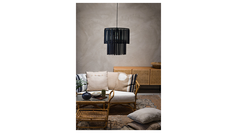 Lampa wisząca Viento metalowa czarna