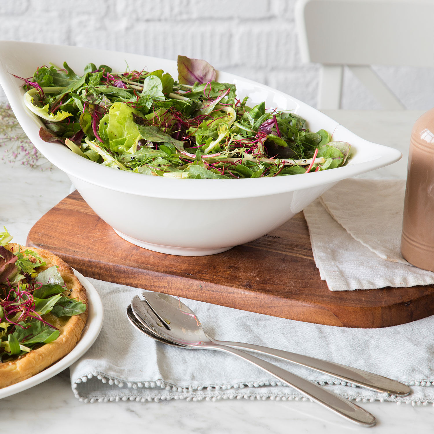 Daily Line Salad servers - stainless steel