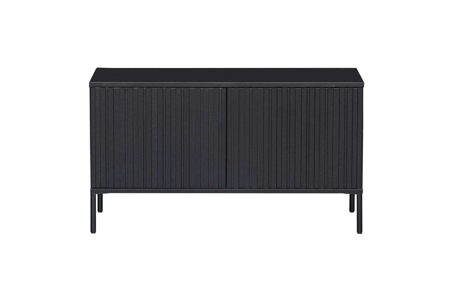 PONTO - Meuble tv en bois noir