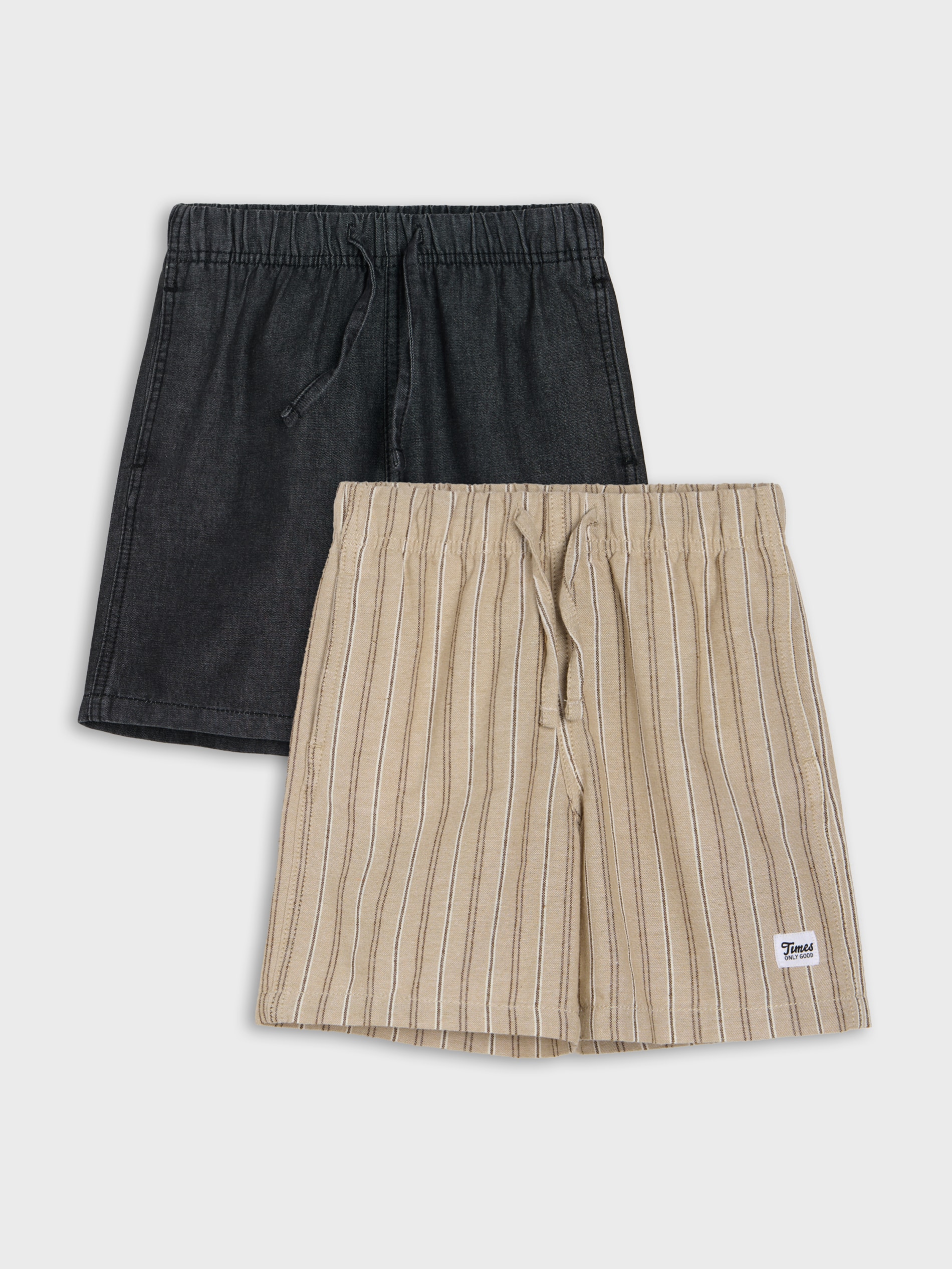 Bawełniane szorty pull on 2 pack
