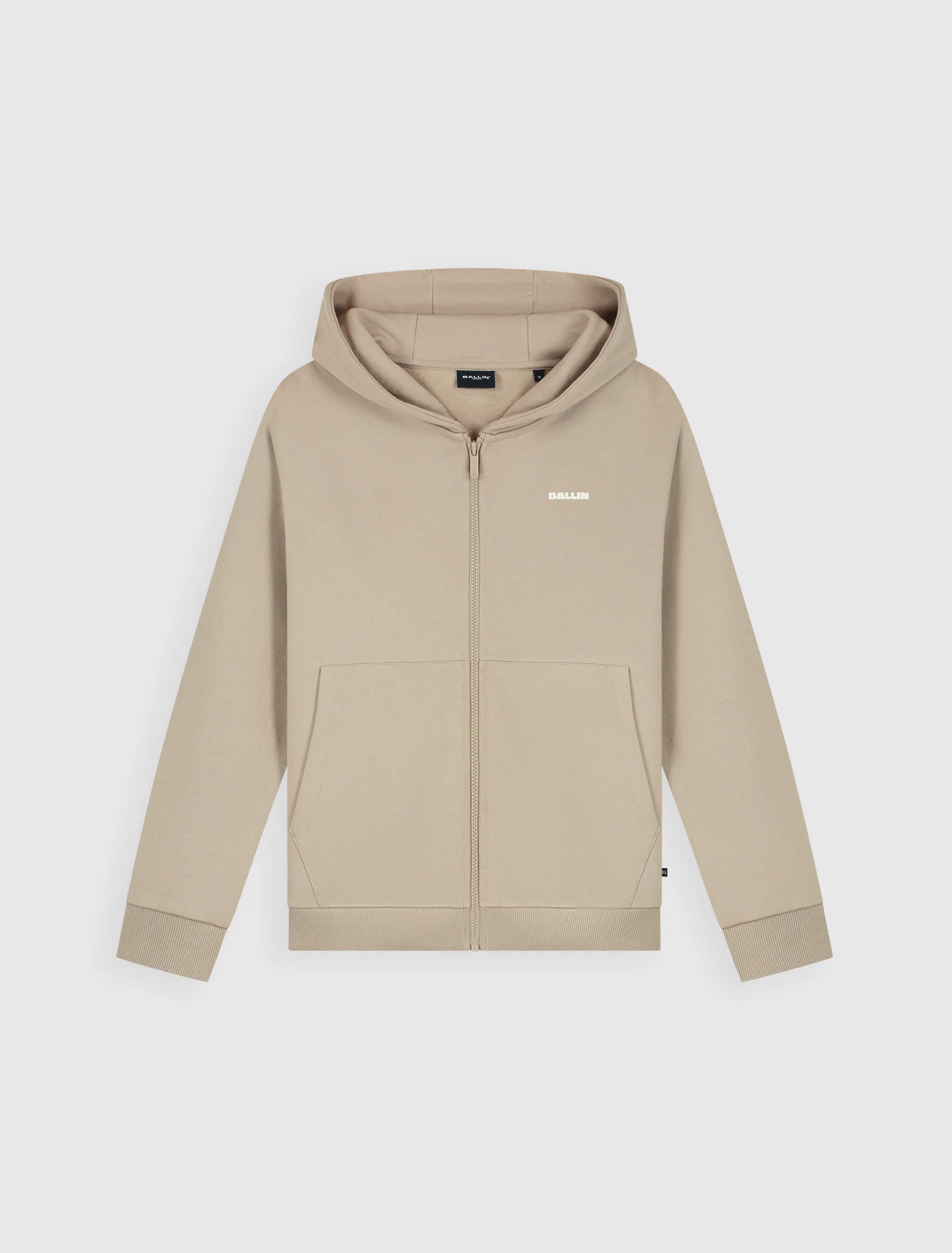 Junior Logo Hooded Vest | Taupe