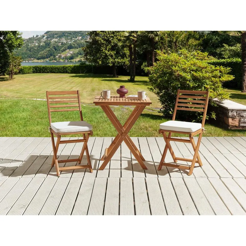 FIJI - Tuinkussen set van 2 - Wit - Polyester