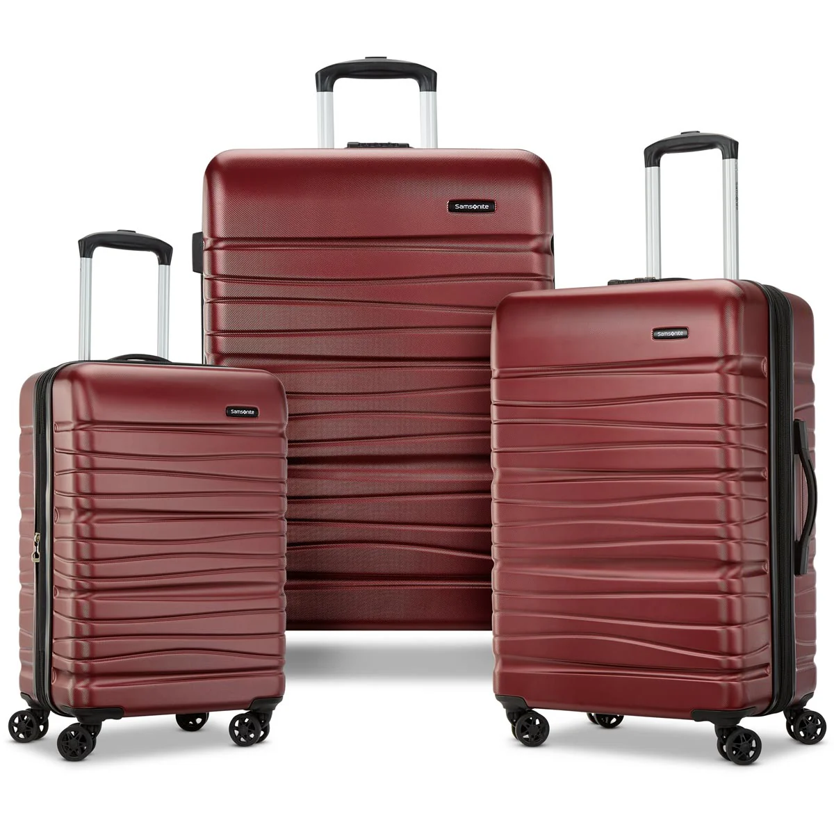 Samsonite Evolve SE 3 Piece Expandable Spinner Set(Matte Burgundy)
