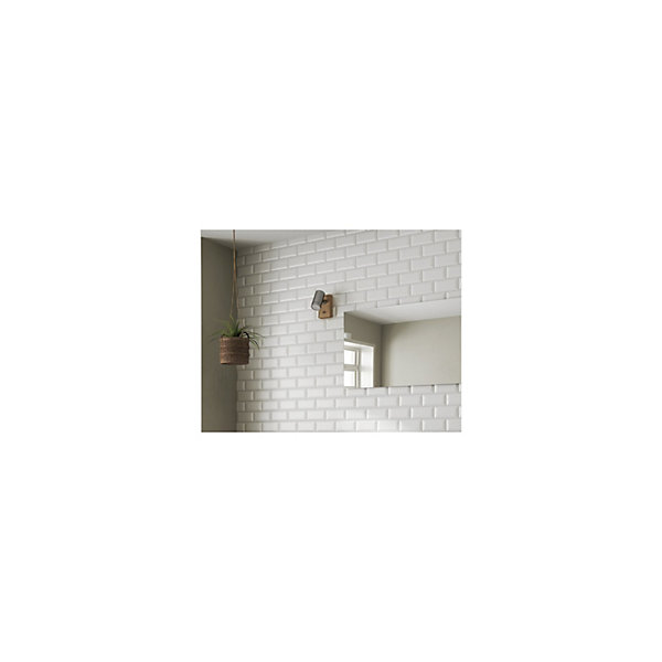 Baguette de finition pour Carrelage mural faïence effet carreau METROBullnose London 15x5 cm boîte deml / pas m2 Olive - bril