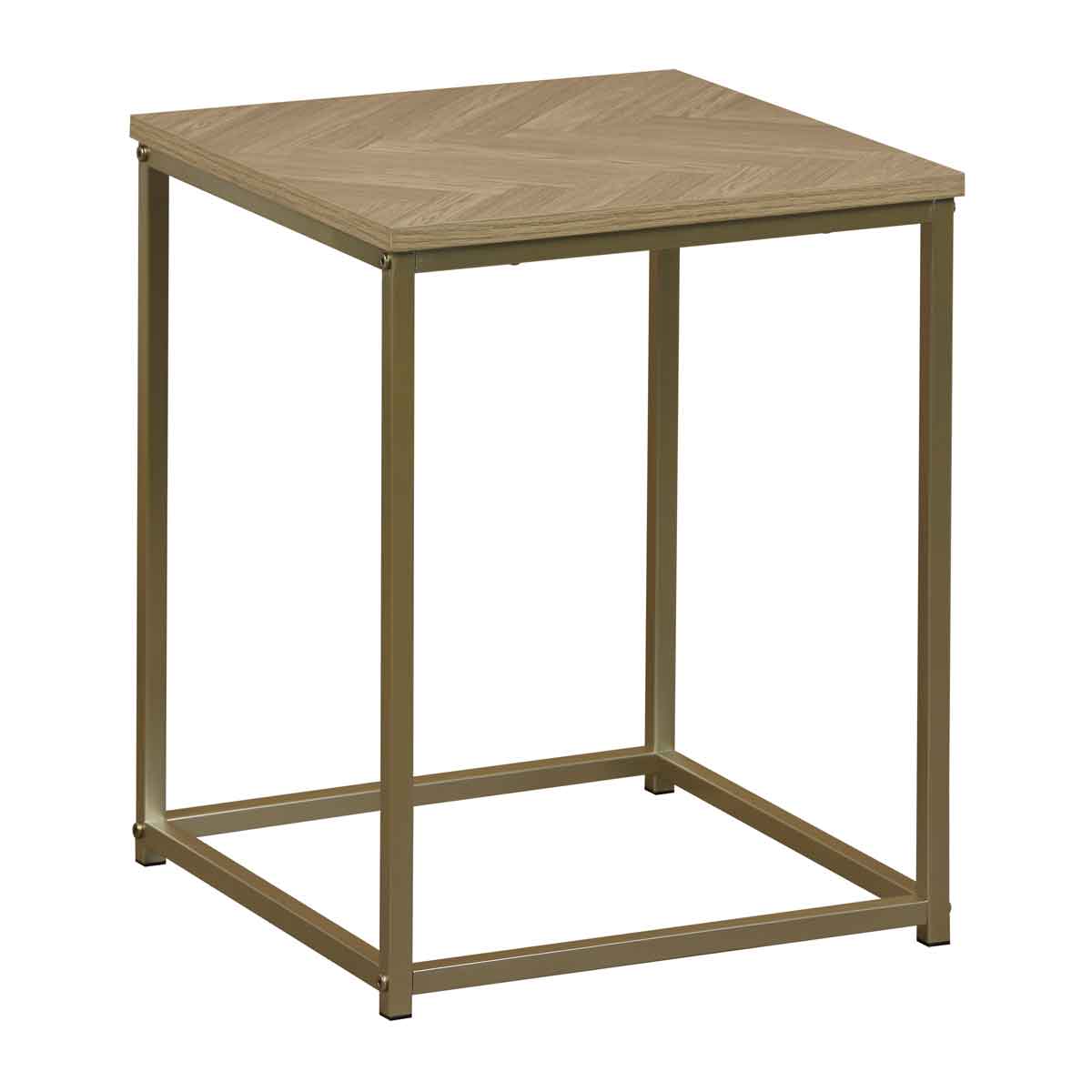 Mesa de apoio CHEVRON bege em mdf