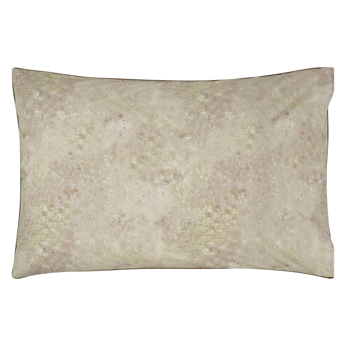 JARDIN CHINOIS - Taie d'oreiller imprimée en percale de coton beige 50x75