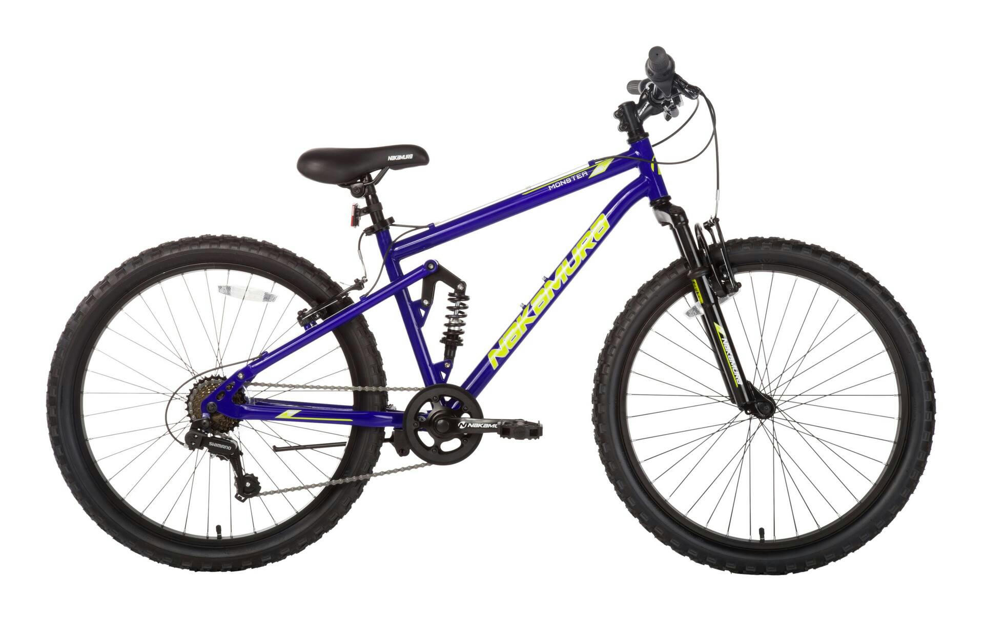 Nakamura Monster 2 Junior Hardtail Mountain Bike, 7-Speed, 24-in