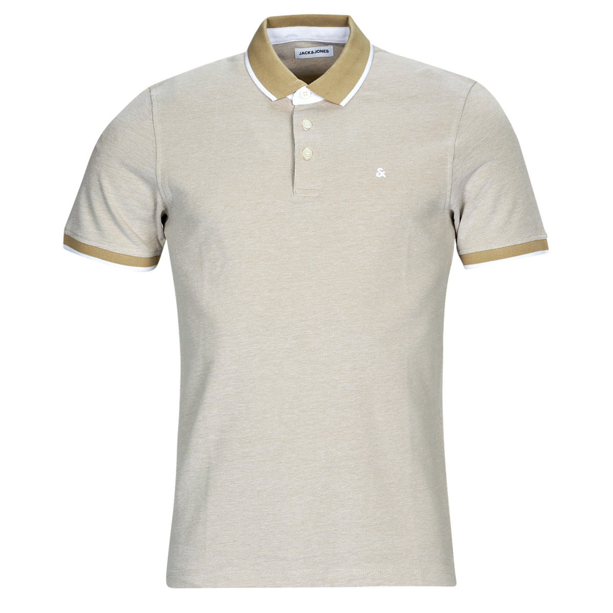 Jack & Jones - JJEPAULOS POLO SS - Beige