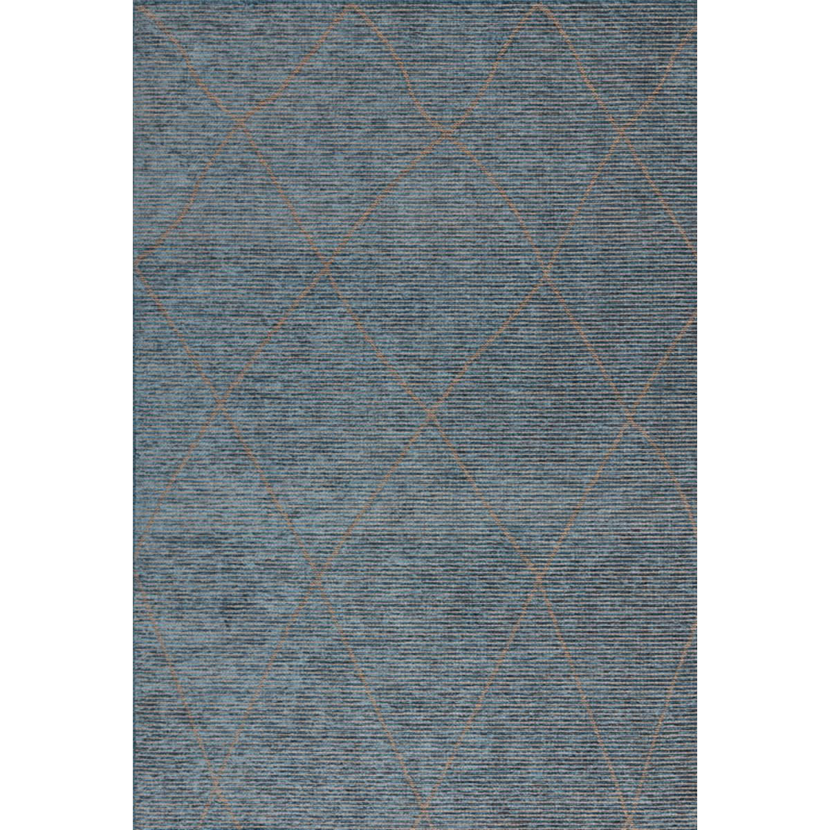 BLUEBERRY - Tapis de salon en jute bleu 160x230 cm
