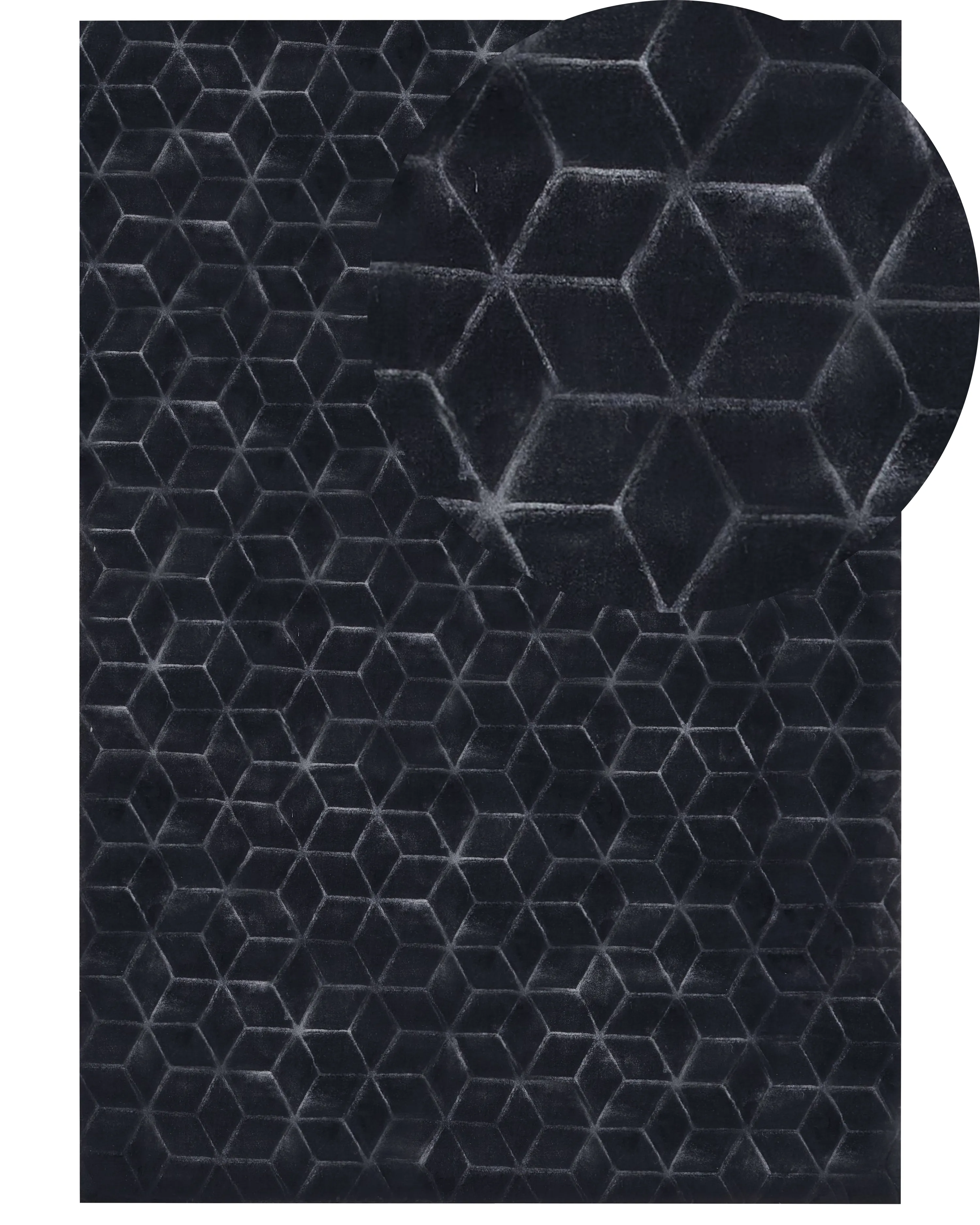 Faux Fur Rug THATTA Black 160 x 230 cm