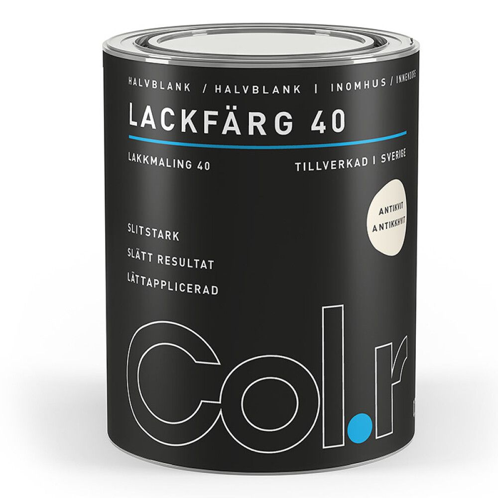 LAKKMALING COL.R HALVBLANK ANTIKKHVIT 0,7L
