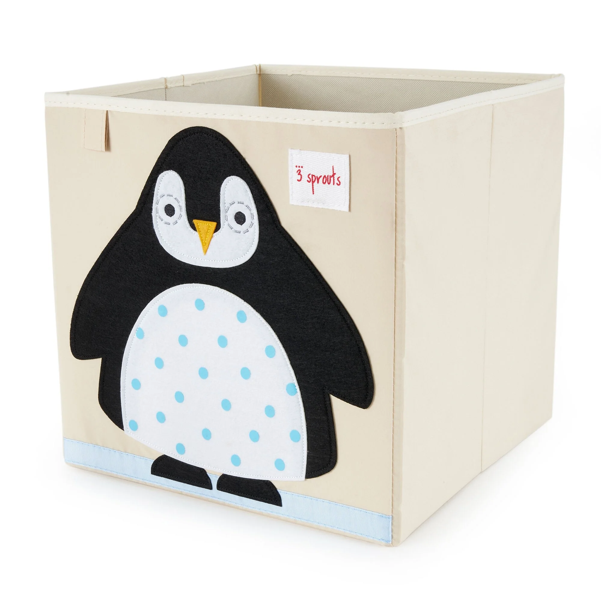 3 Sprouts Kids Felt Mouse Storage Cube Box Toy Bin w/ Penguin Storage Cube Bin - 1.76