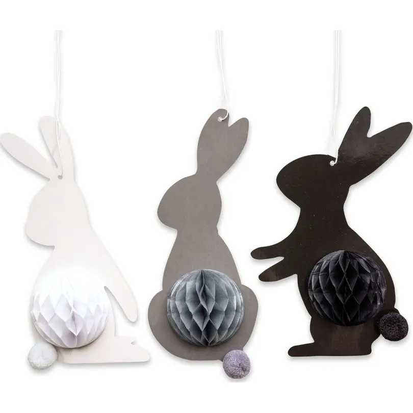 Figur 3er-Set Osterhasen