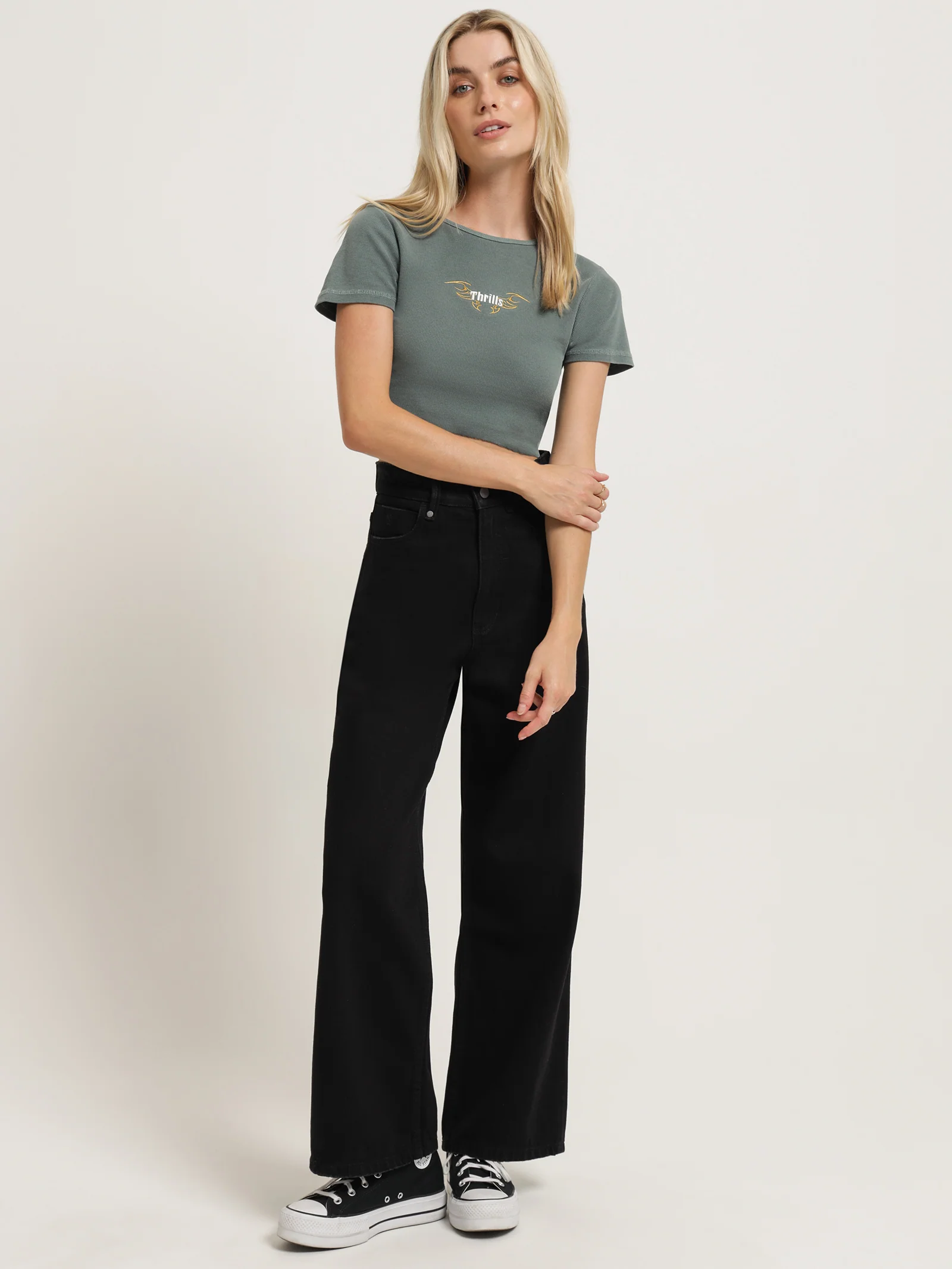 Golden Wings Baby Crop T-Shirt