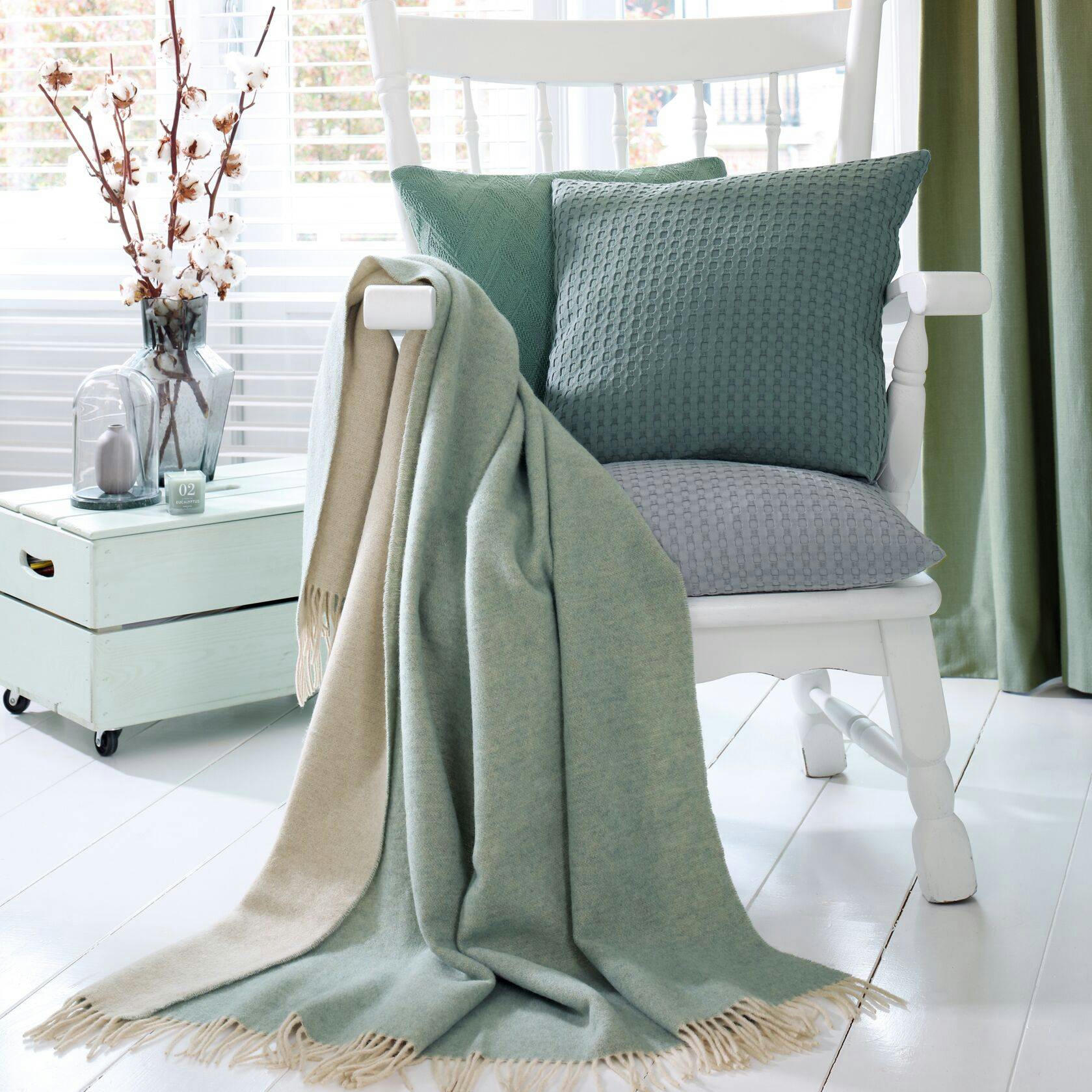 CLARENCE - Plaid en laine et cachemire