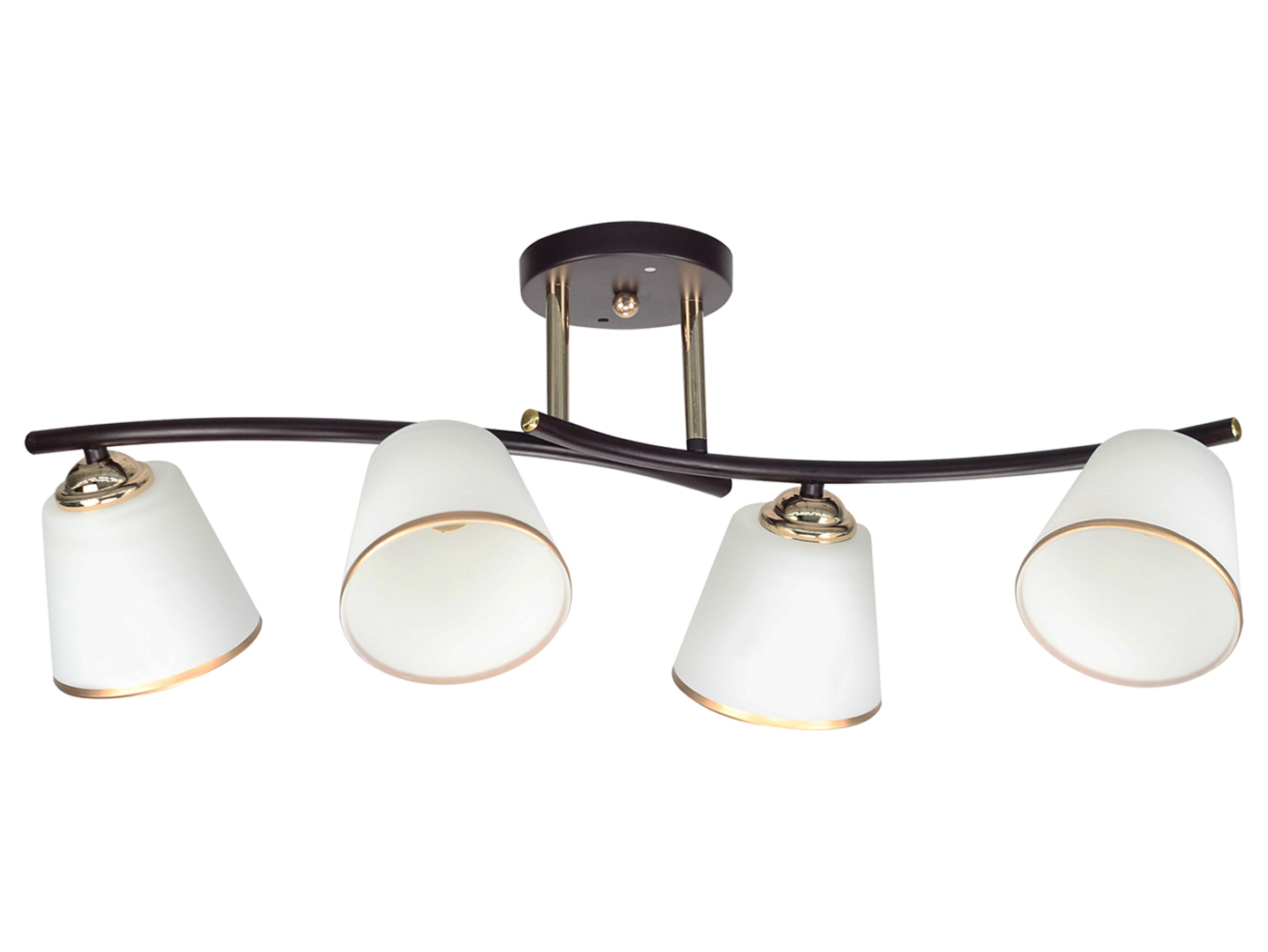 Lampa sufitowa Greco 4-punktowa metalowa czarna