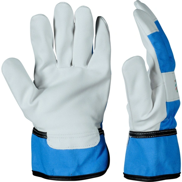 Kinder-Handschuh »Junior 10001«, blau/weiß