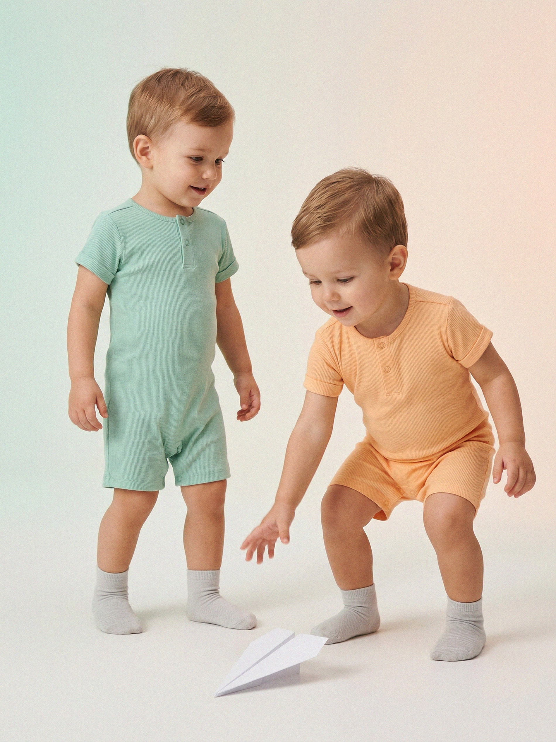 Prążkowany rampers 2 pack