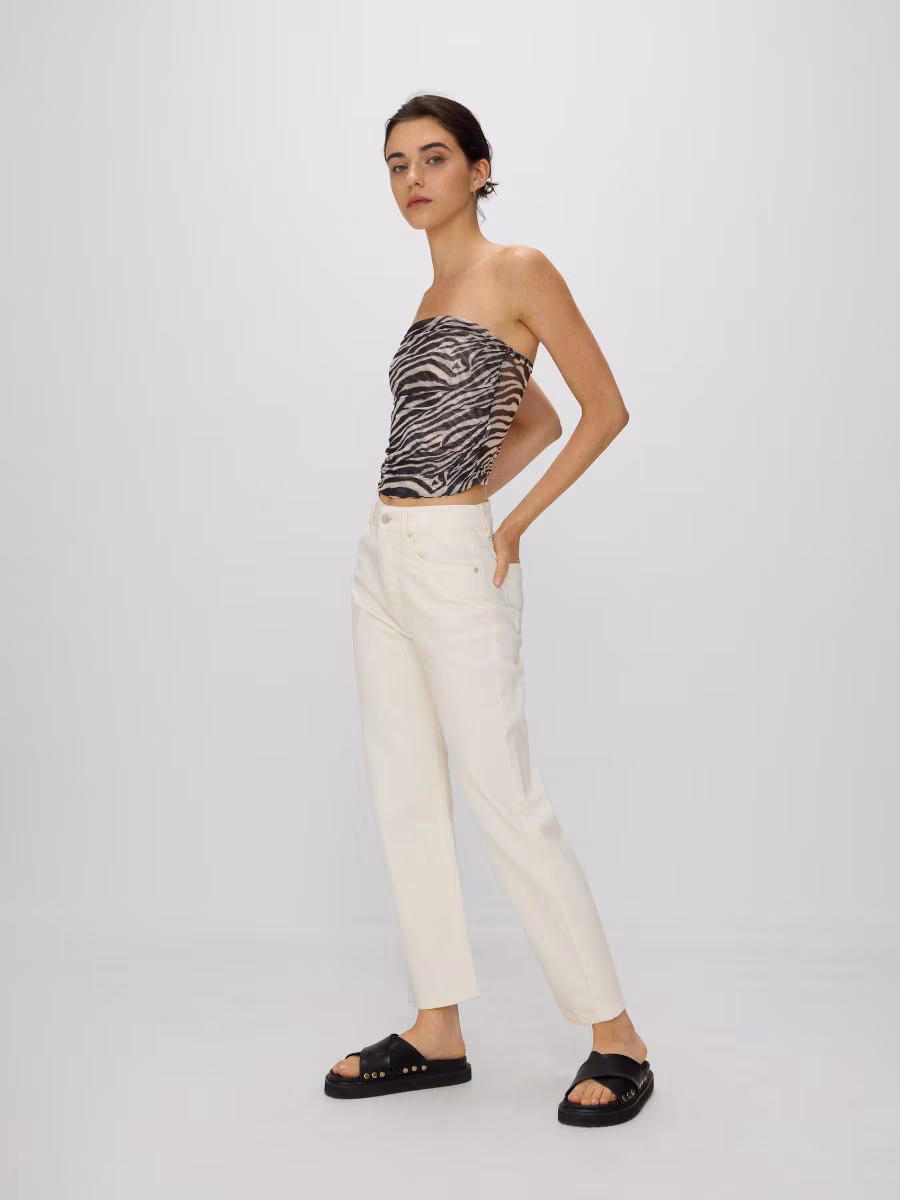 High Waist Straight Jeans