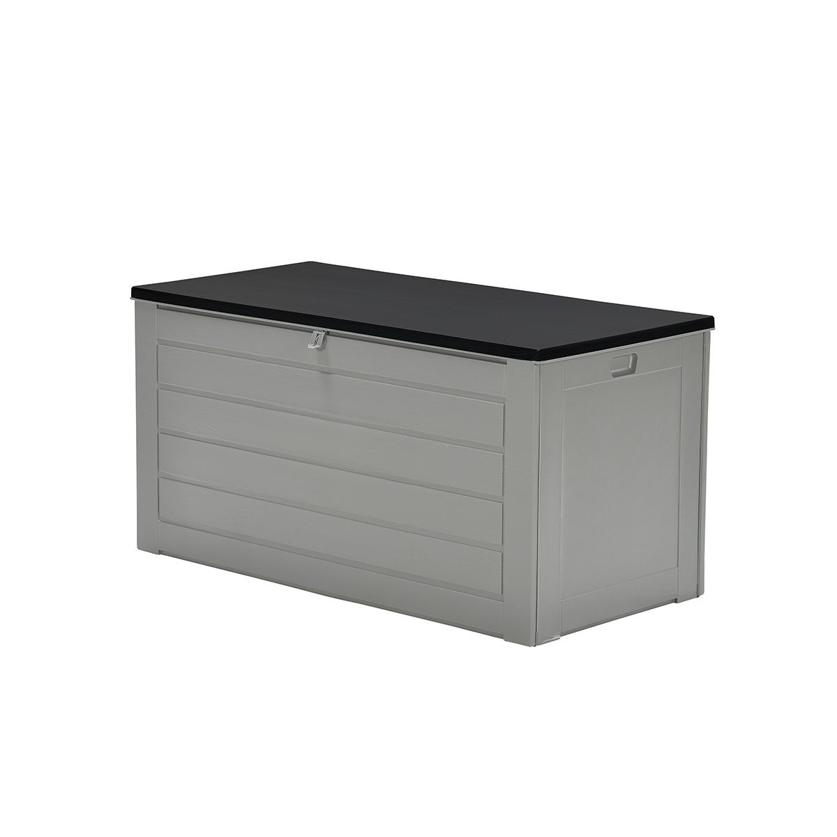 Primo kussenbox - kunststof - 680L - 146x71 cm - donkergrijs - zwart