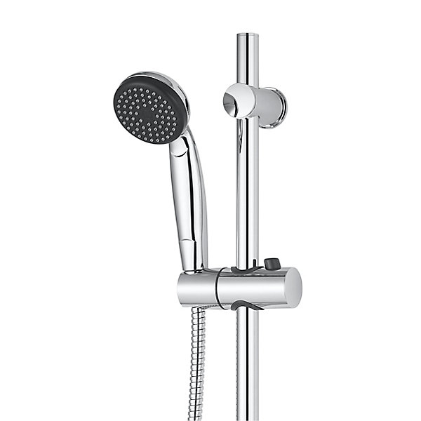 Kit de douche mécanique chrome GoodHome Blyth